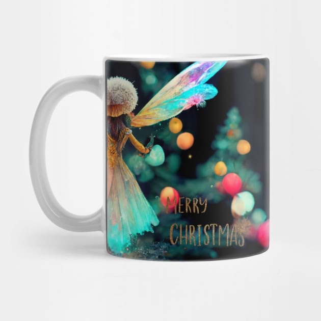 Merry Christmas - magical fairy on Xmas night by Design-by-Evita